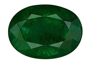 RRVGEM Émeraude verte naturelle de 4,25 Ratti de 4,00 carats - Pierre précieuse certifiée émeraude/panna pour homme et femme - Certifiée, pierre précieuse lâche, émeraude, Pierre précieuse en vrac,