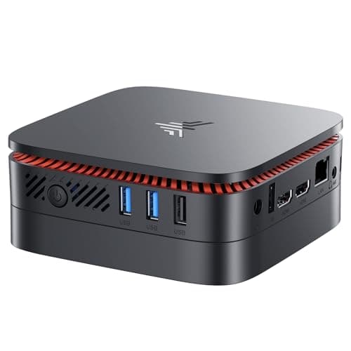 NiPoGi E1 Mini PC Intel Twin Lake N150(Refreshed N100) 16Go DDR4 RAM 256Go M.2 SSD, Mini Ordinateur de Bureau 4K@60HZ UHD Dual Display HDMI 2.0+DP 1.4/Dual Bande WiFi/Bluetooth/RJ45/Tour PC Éducation