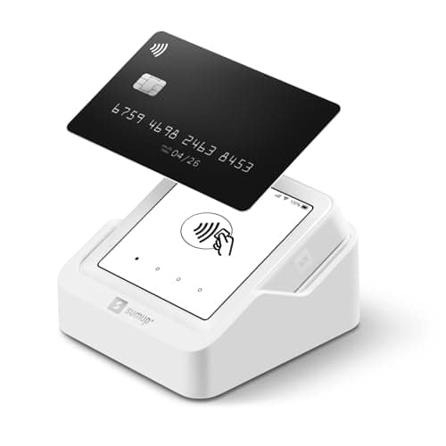 SumUp SumUp Solo Lecteur de Cartes de crédit avec Station de Chargement Interface Tactile complète avec Carte SIM Gratuite avec données Mobiles illimitées