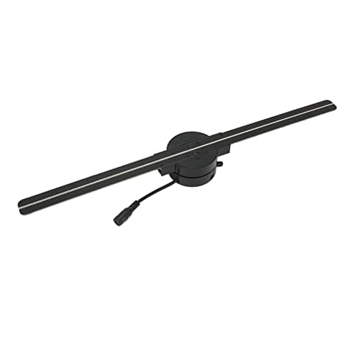 Ventilateur D'hologramme 3D, Projecteur D'hologramme 3D WiFi 16,5, Affichage Holographique LED avec 224 Perles Lumineuses LED, pour Magasin d'entreprise,Affichage publicitaire