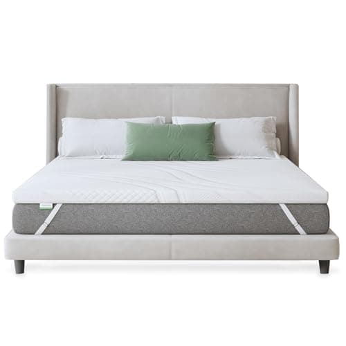 Novilla Surmatelas 80x200, 5CM, Surmatelas en Mousse à Mémoire de Forme Gel, Mousse en Matériau Bambou, Évacuation de L'humidité, avec Design Antidérapant et Certification de Sécurité, Lavable