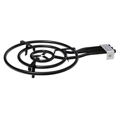 VAELLO - Réchaud à Paella Émaillé - Brûleur à Gaz Butane et Propane pour Poêle à Paella - Accessoire de Cuisine Extérieure Garanti 2 Ans - 3 Feux, Ø 60 cm