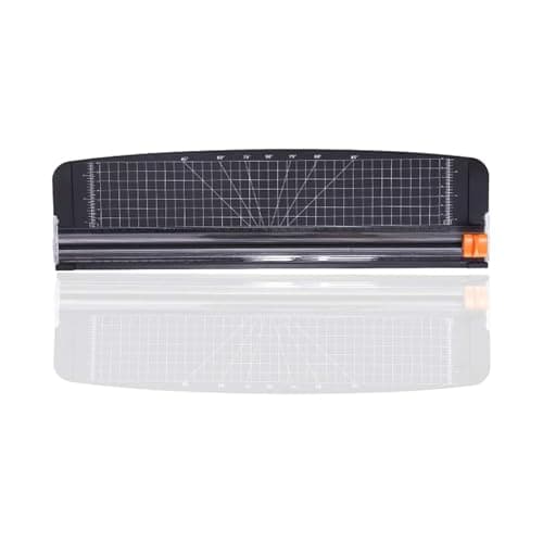 Elecbee Coupe Papier Taille A3, Coupe Papier avec Protection de Automatique et Base en Plastique à règle latérale, pour la découpe d'étiquettes et de cartons d'échantillons photographiques en Papier