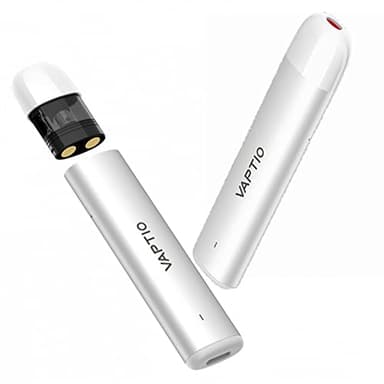 VAPTIO Airgo Stick Kit E-cigarette 350mAh Batterie 11W Vape Pen kit de Démarrage Pod 1,5ml,Sans e-liquide Sans nicotine (argent)