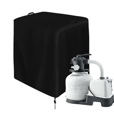 Générique Abri de Pompe de Piscine | Abri Piscine Hors Sol | Couvercle de Pompe Anti-Poussière | Couvercle de Pompe de Jardin | Pliable, Couverture De Pompe Temps en Tissu Oxford Isolé Chaud