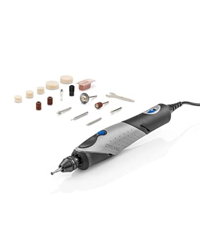 Dremel 2050 Stylo+ Outil Rotatif Multifonction (15 acc; 5000-22000 tr/min; pour graver, sculpter, poncer, percer, nettoyer, polir, meuler; projets créatifs; carton)