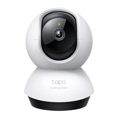 TP-Link Tapo 2K(4MP) Caméra Surveillance WiFi intérieure 360° C220, Vision Nocturne, Notifications en Temps réel, Détection de Personne, Suivi de Mouvement, Télécommande, Compatible avec Alexa