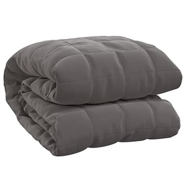 vidaXL Couverture lestée Gris 220x240 cm 11 kg Tissu, Couverture, Couverture Couette, Couverture apaisante, literie, Couverture lestée pour l'anxiété