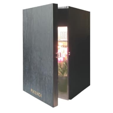 Bonsanto Pikendi Premium Noir Mini Grow Box, Set Complet, Filtre à Charbon Silencieux & LED 35 W, Armoire en Bois Fait Main, Cultivez Discrètement sans Odeur