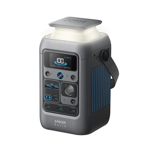 Anker SOLIX C300 DC PowerBank, Station électrique, 288 Wh (90 000 mAh) pour Plusieurs appareils, Batterie LiFePO4, générateur Solaire 300 W, Camping, Voyage et urgences (Panneau Solaire en Option)
