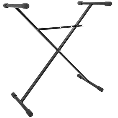 BoomToneDJ KS1 Support pour clavier Stand X réglable en hauteur de 65 à 95cm. Support pour piano numérique, clavier, synthétiseur, clavier maitre, stand DJ. Facile à transporter. Charge maxi 15kg.