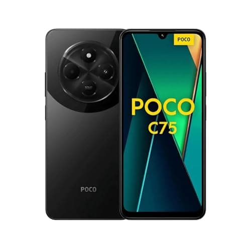 Xiaomi Poco C75 - Smartphone de 8 + 256 Go, écran de 6,88" 120 Hz HD+, Medialek Helio G81, Triple caméra 50 Mpx + 2 Mpx, 5 000 mAh, Noir
