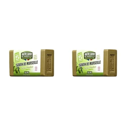 MAITRE SAVON DE MARSEILLE - Savon a l'Olive - 5x 100 g (Lot de 2)