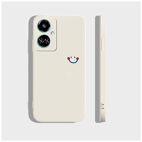 Coque en Silicone Souple Compatible avec Tecno Camon 19 4G Étui,Blanc