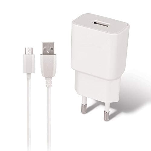 MaxLife - Chargeur USB 1A + Câble Compatible avec Samsung Galaxy A10 - A7 2018 - A6 - A6 Plus - A8 ...
