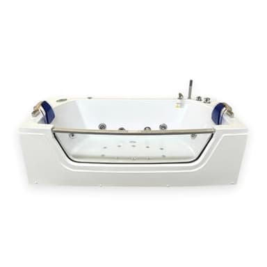 BAIGNOIRE BALNEO MASSANTE MODELE PRIVILEGE 180 x 90 cm ANGLE HAUTE - BAIN TOURBILLON 2 PERSONNES CHROMOTHERAPIE