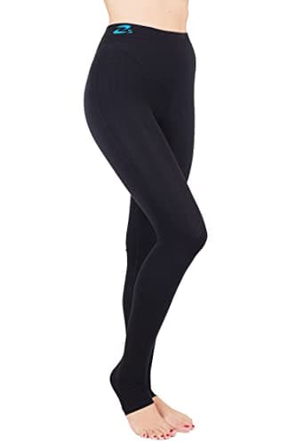 CzSalus Pantalon, Legging à Compression majorée indiquée pour Les lipœdèmes et Les lymphœdèmes aux stades avancés (Noir, XL)