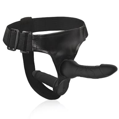 BDSMJOY Double Gode Ceinture,Double Godes Ceintures avec 2 Godemichets Sex Toýs Femme lesbienne,Gode Ceinture Réaliste Silicone Double Couple,Plug Anale,Extenseur Femme,SexToys Homme Femme Couple