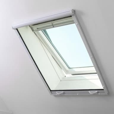 Moustiquaire Enroulable alu pour fenêtre de Toit L 100 cm x H 120 cm Blanc