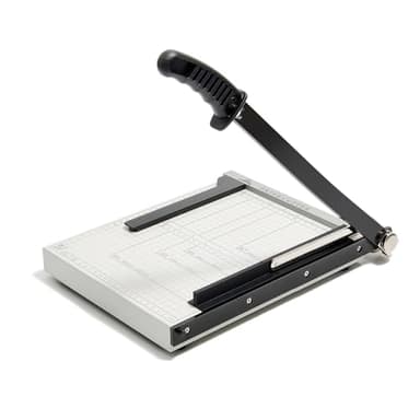 JIELISI Massicot en métal A4 - Performance de coupe jusqu'à 10 feuilles - Longueur de coupe de 30,5 cm - Massicot manuel robuste avec protection de sécurité et verrouillage de la lame - Pour papier