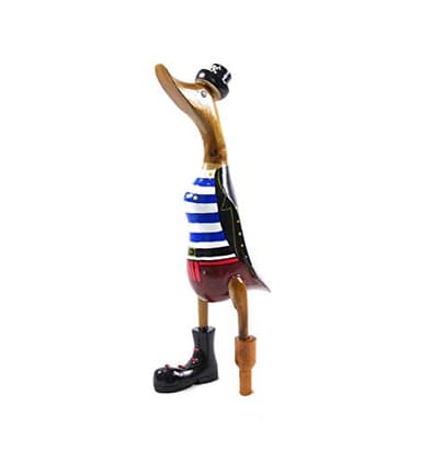Canard décoratif en Bois 35cm - Pirate