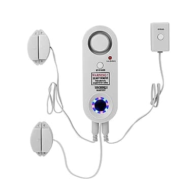 Techko S287 Alarme de piscine stroboscopique pour enfants, animaux domestiques, conforme à la norme UL 2017, résistante aux intempéries, lumières stroboscopiques LED et système d'alarme 115 dB avec