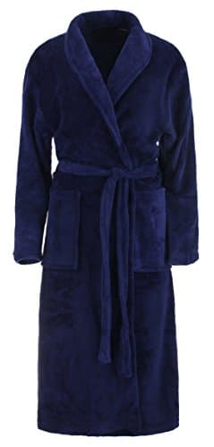 Brandsseller Peignoir en microfibre unisexe,Marine,L/XL