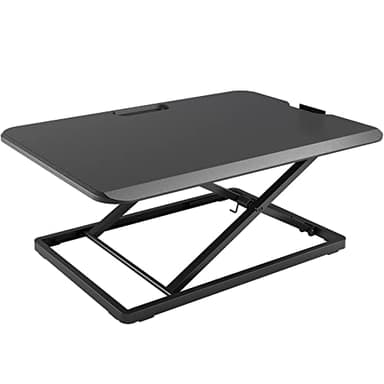 BONTEC Poste de Travail Réglable en Hauteur, Bureau Assis-Debout pour Moniteur PC, Clavier, Support Ordinateur Portable | Plate-Forme de 67x47cm, Capacité de 8kg