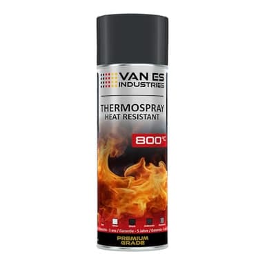 VE-INDUSTRIES Thermolack Peinture en spray pour four, pot d'échappement Résistant à la chaleur 800 °C Différentes couleurs Anthracite