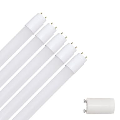 NCC-Licht Lot de 5 tubes LED, 120 cm, 18 W/840, G13, blanc neutre, 4000 K, remplace les tubes fluorescents KVG 36 W avec démarreur