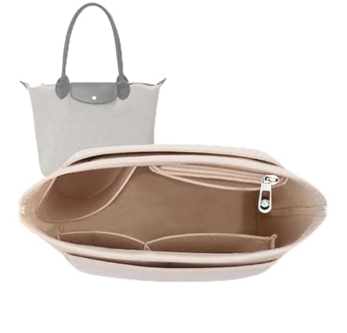 Lckaey Organiseur de sac en feutre pour sac Le Pliage grand modèle,Y012, beige, L