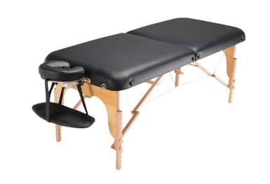 VEVOR Table de massage portable, 760 mm, lit de tatouage de salon professionnelle pliante, charge de 340 kg, hauteur réglable 8 niveaux, table de spa avec appui-tête, palette à main, sac de transport