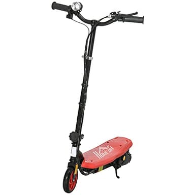 HOMCOM Trottinette électrique Enfants 7-14 Ans, Trottinette électrique Pliable pour Enfant, 12 km/h Max. autonomie 10 km Max. 120 W, Rouge