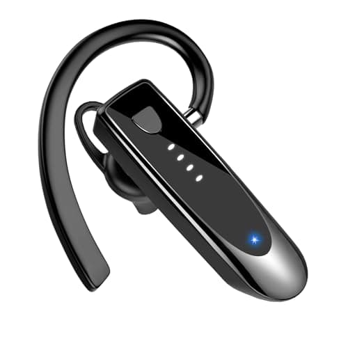 Atheewon Oreillette Bluetooth sans Fil Dual Mic V5.4 Main Libre Oreillette avec 25H de Temps de Conversation, 180H en Veille, Casques Bluetooth Mono Écouteur pour Conduite/Affaires/Bureau, Noir