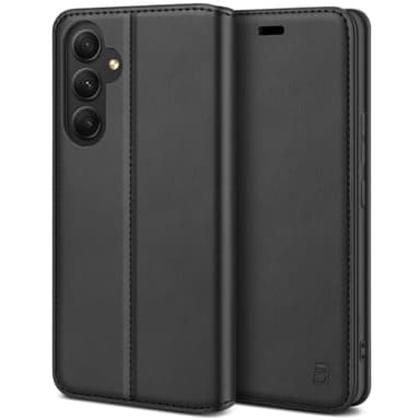 BEZ Coque pour Samsung A54 5G, Coque pour Galaxy A54 5G, Etui Housse pour Samsung Galaxy A54 5G en Cuir Premium Flip Case Portefeuille, à Rabat avec Porte-Cartes de Crédit, Fermeture Magnétique, Noir