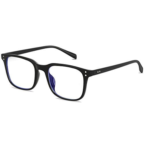 GIMDUMASA lunette anti lumiere bleue à Verres Transparents Lunette Anti Fatigue Oculaire Filtre Anti UV Blue Light Glasses Homme Femme pour Gaming PC Tablette Ordinateur