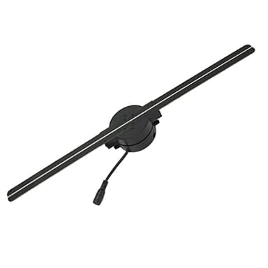 Projecteur WiFi Hologramme 3D, 224 Perles Lumineuses LED, Affichage de Projecteur Vidéo Holographique 1080P 16,5 Pouces pour Entreprises, Fêtes, etc.