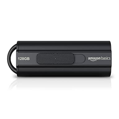 Amazon Basics 128 GB Clé USB 3.1, vitesse de lecture maximale de 130 Mo/s, Noir