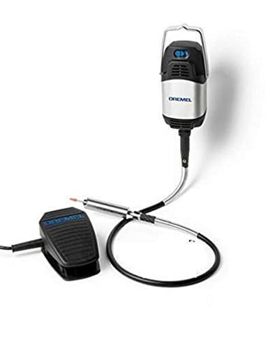 Dremel 9100 Fortiflex Heavy Duty Flexible Shaft - Outil multiple spécialisé avec moteur de 300W, arbre flexible et pédale de commande Gris