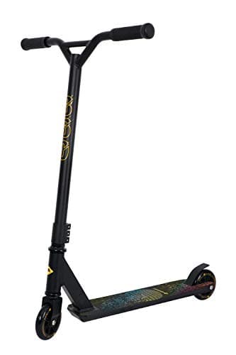 Schildkröt Trotinette Freestyle 360, Aluminium, Modèle d'Entrée de Gamme de Haute Qualité pour les Premiers Tours et Cascades, Roues en PU 100 mm, Design: Space, 510471, Noir