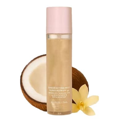 Put Réglage De La Brume SPF SPF 50, 75 Ml De Maquillage Solaire Spray Brouillard, Protection Contre Le Soleil Sprays Hydratants, Soins De La Peau Non Grasse Pour Femmes Hommes