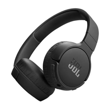 JBL Tune 670NC – Réduction du bruit adaptative avec casque supra-auriculaire sans fil intelligent ambiant, jusqu'à 70 heures d'autonomie avec charge rapide, léger, confortable et pliable (noir)
