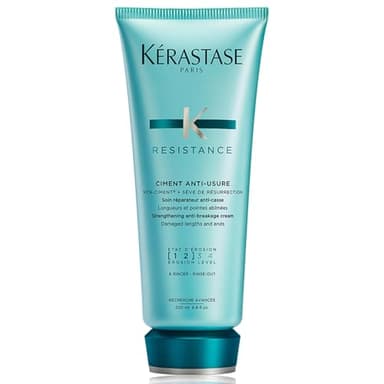 KÉRASTASE Résistance - Ciment Anti-Usure - Soin Capillaire Réparateur Anti-Casse Sans Rinçage - Régénère & Protège - Technologie VITA-CIMENT® & Sève de Résurrection - Cheveux & Pointes Abimés - 200 ml