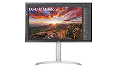 LG Ultrafine™ 27UP85NP-W Ecran PC 4K 27" - Dalle IPS résolution 3840x2160, 5ms GtG 60Hz, HDR 400, DCI-P3 95%, AMD FreeSync, inclinable, réglable en Hauteur, Mode Portrait, USB-C (90W), Haut-parleurs