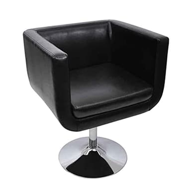 vidaXL Fauteuil Design Club Blanc Noir