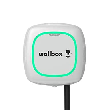 Chargeur Wallbox Pulsar Plus pour véhicules électriques - Puissance réglable jusqu'à 7.4 KW, câble de Charge Type 2, Wi-FI et Bluetooth, OCPP
