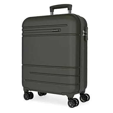 MOVOM Galaxy Valise Cabine Noire 40 x 55 x 20 cm Rigide ABS Fermeture à Combinaison latérale 37 l 3,08 kg 4 Roues Doubles Bagage à Main, Anthracite, 20.0 Centimeters, Valise