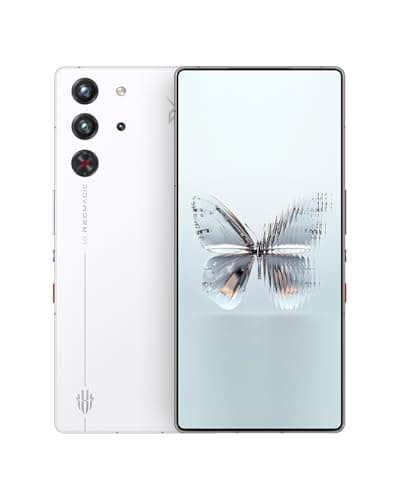 REDMAGIC 10 Pro 144Hz Smartphone Gaming, 5G Android Téléphone Portable, 12GB RAM+256GB ROM, Snapdragon 8 Elite, 6.85" 1.5K AMOLED Écran, FHD+, 50MP Caméra, 80W Chargeur, Dual-Sim, NFC Blanc