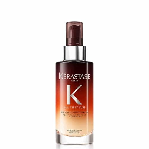 KÉRASTASE Nutritive - Sérum de Nuit 8H - Sans Rinçage - Sérum Capillaire Nutrition - Renforce - Hydrate & Facilite Le Coiffage - Niacinamide - Cheveux Secs - Longueurs & Pointes - 90 ml