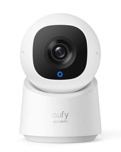 eufy Security Caméra intérieure C220, caméra de Surveillance avec résolution 2K, Rotation 360° et Inclinaison, caméra de Surveillance intérieure Filaire avec Wi-FI, détection des Humains par IA